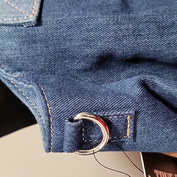 🔥Host Pick🔥True Religion Dark Denim Hobo Bag w/Crossbody Strap&Silver Hardwear - Picture 6 of 14
